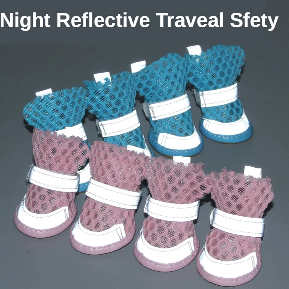 Собака туфли Босоножки с воздухопроницаемой сеткой на мягкой подошве кошек