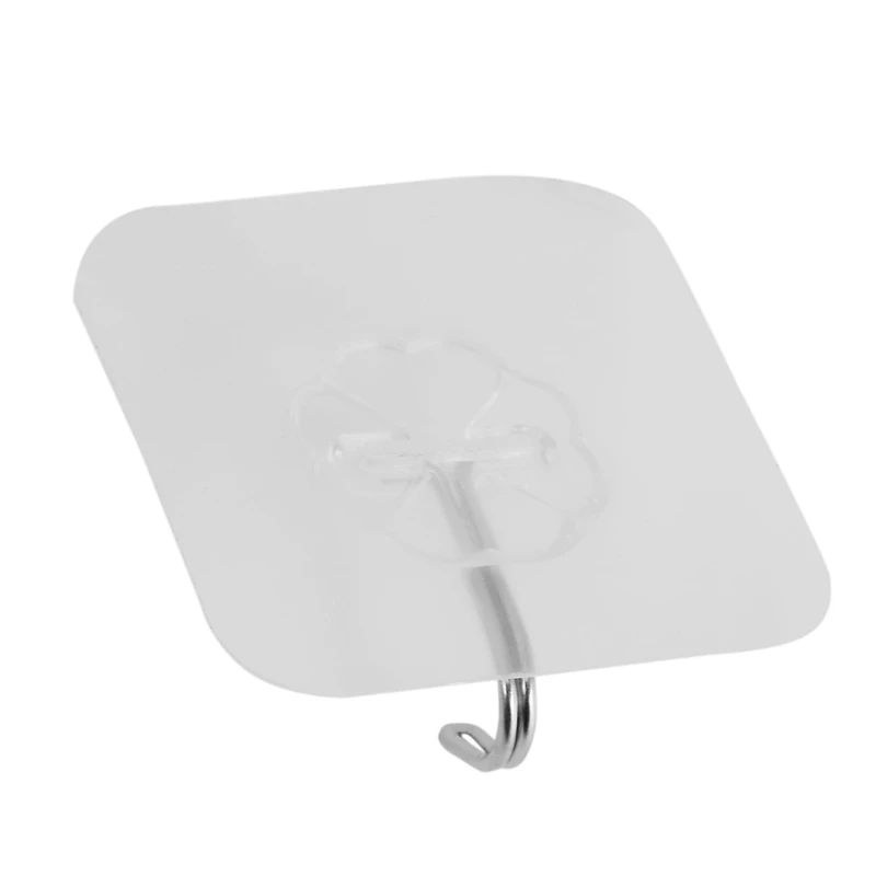 Настенные крючки на присоске прозрачная вешалка с 4 прочными присосками для