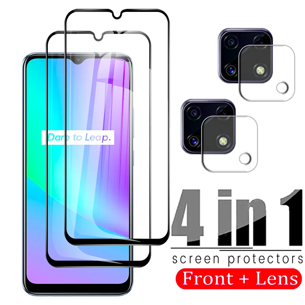 

4in1 Protective Glass For Oppo realme 8 5G C11 2021 Screen Protector for OPPO Realme V13 Narzo 30 5G Clear Camera Len Glass