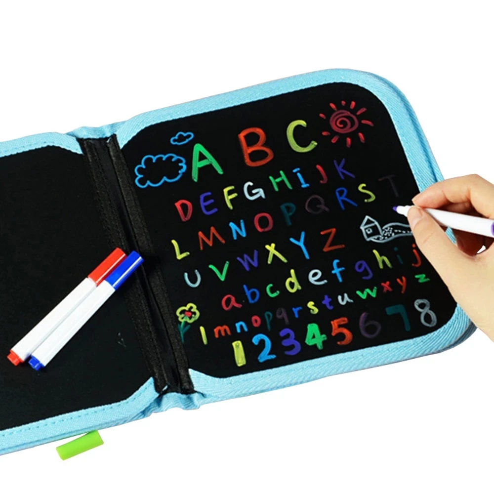 Доска детская мягкая для рисования книжка сделай сам с мелом фломастеры игрушки