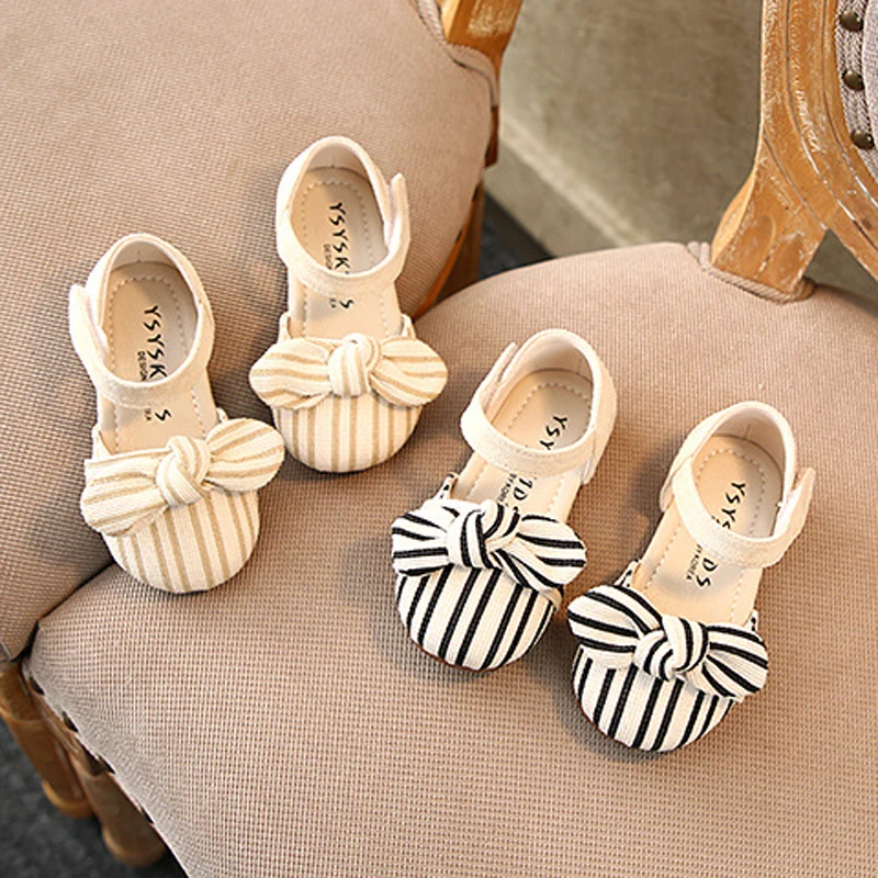 Весенние модельные туфли с бантом для маленьких девочек обувь принцессы малышей