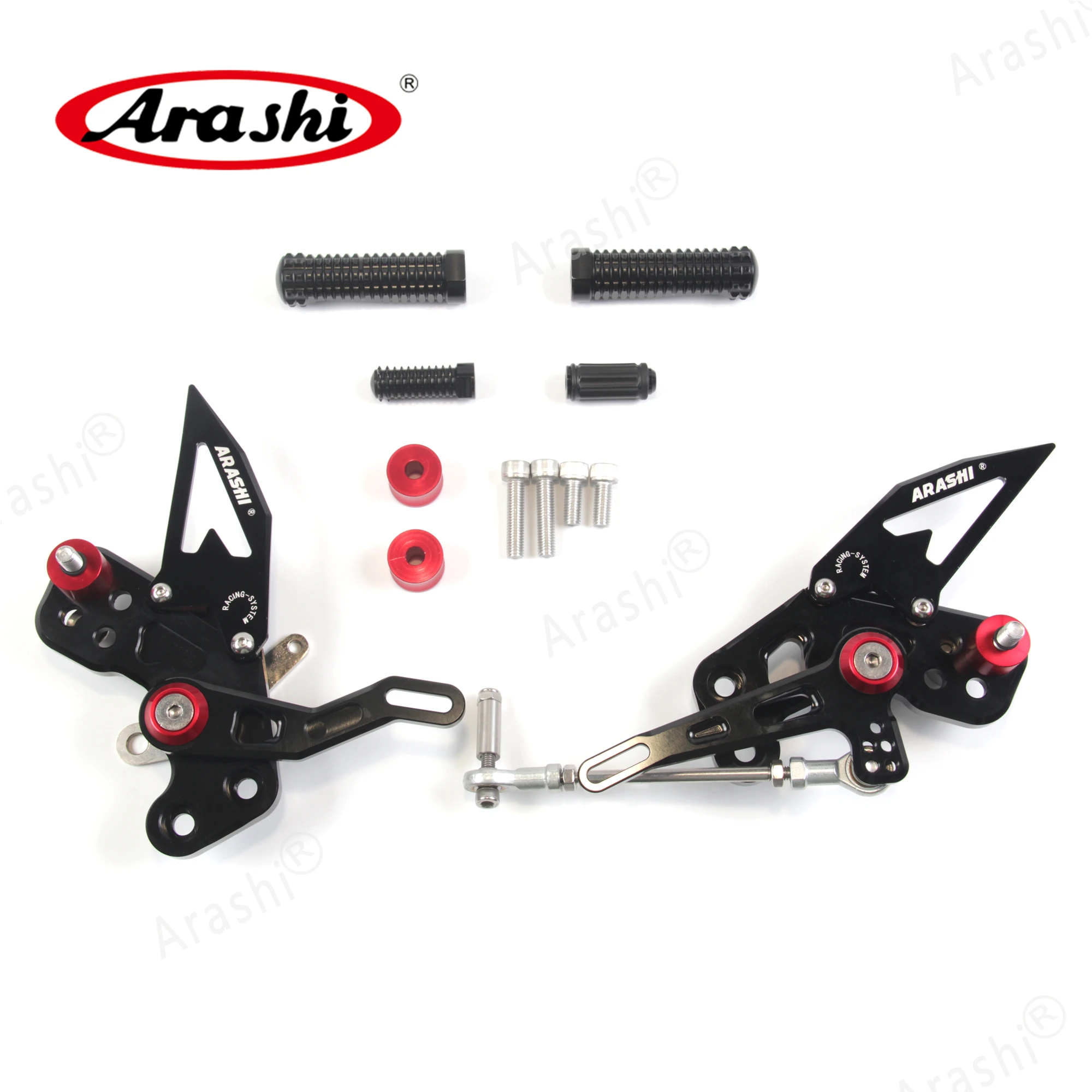 Arashi Z 125 Pro CNC Adjustable Rearset For KAWASAKI Z125 Z125-Pro 2016 2017 2018 2019 2020 2021 Footrest Foot Pegs Motorcycle | Автомобили