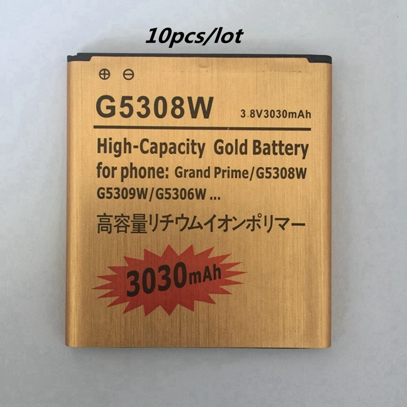 10 шт. для Samsung Galaxy Grand Prime G5308W сменная аккумуляторная батарея телефона G530 G530F G530FZ G530Y