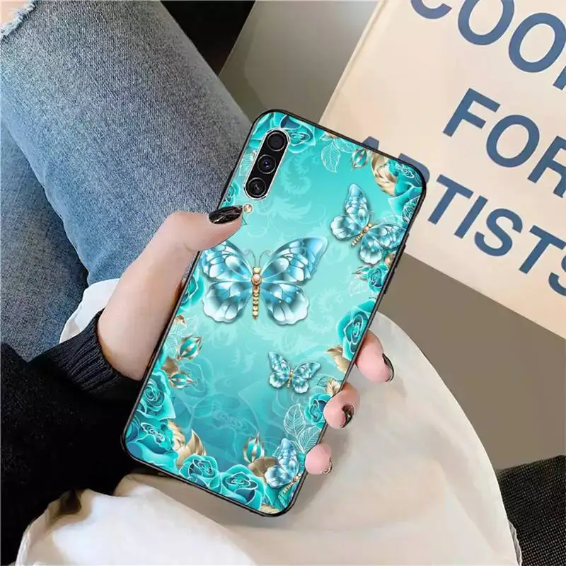 

Fly color Butterfly cute animal Phone Case For Samsung galaxy S 9 10 20 A 10 21 30 31 40 50 51 71 s note 20 j 4 2018 plus