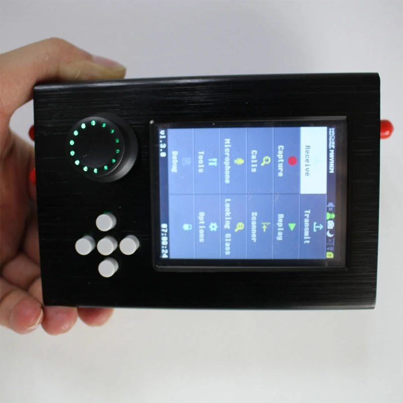 M4YC PORTAPACK H2 для HACKRF ONE S-DR + 0.5ppm TCXO Аккумулятор 2100 мАч сенсорный ЖК-дисплей 3 2 дюйма |