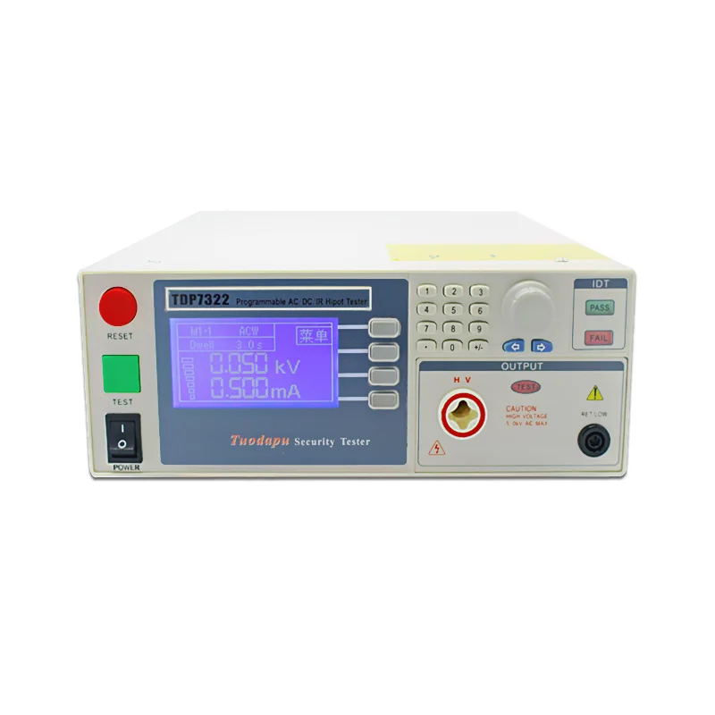 

TDP7310/7322/7640A AC and DC Withstand Voltage Insulation Grounding Tester TDP7410/7422/7640B