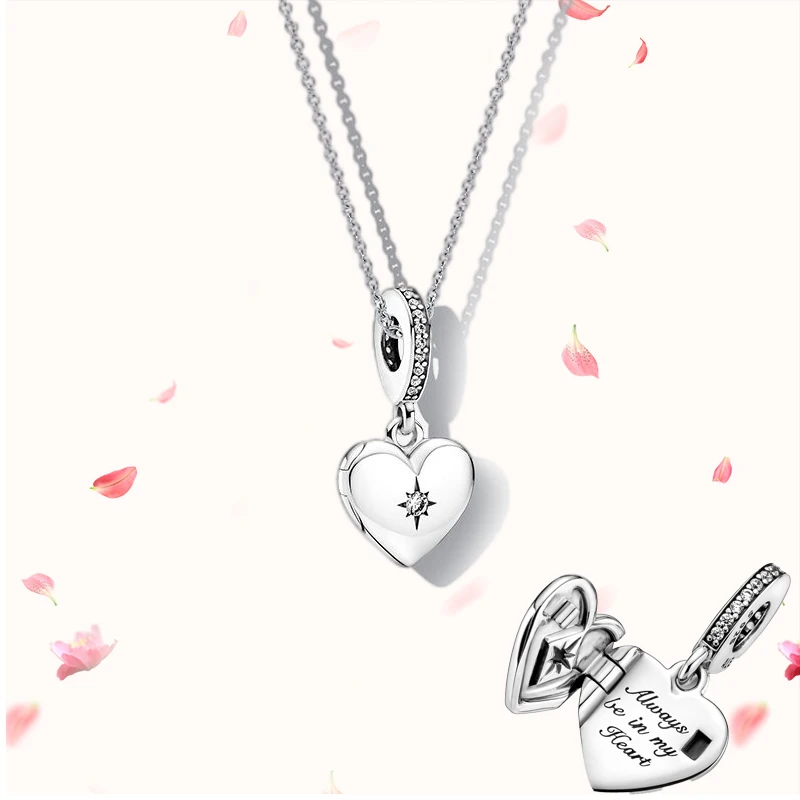 

Ожерелье женское из серебра 925 пробы с подвеской в виде сердца