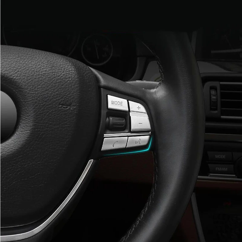 

Car Styling Steering Wheel Buttons sequins cover trim for BMW X1 X3 F25 X5 F15 F85 F20 F21 F30 F35 F34 F32 F33 F48 F82 F16 F10