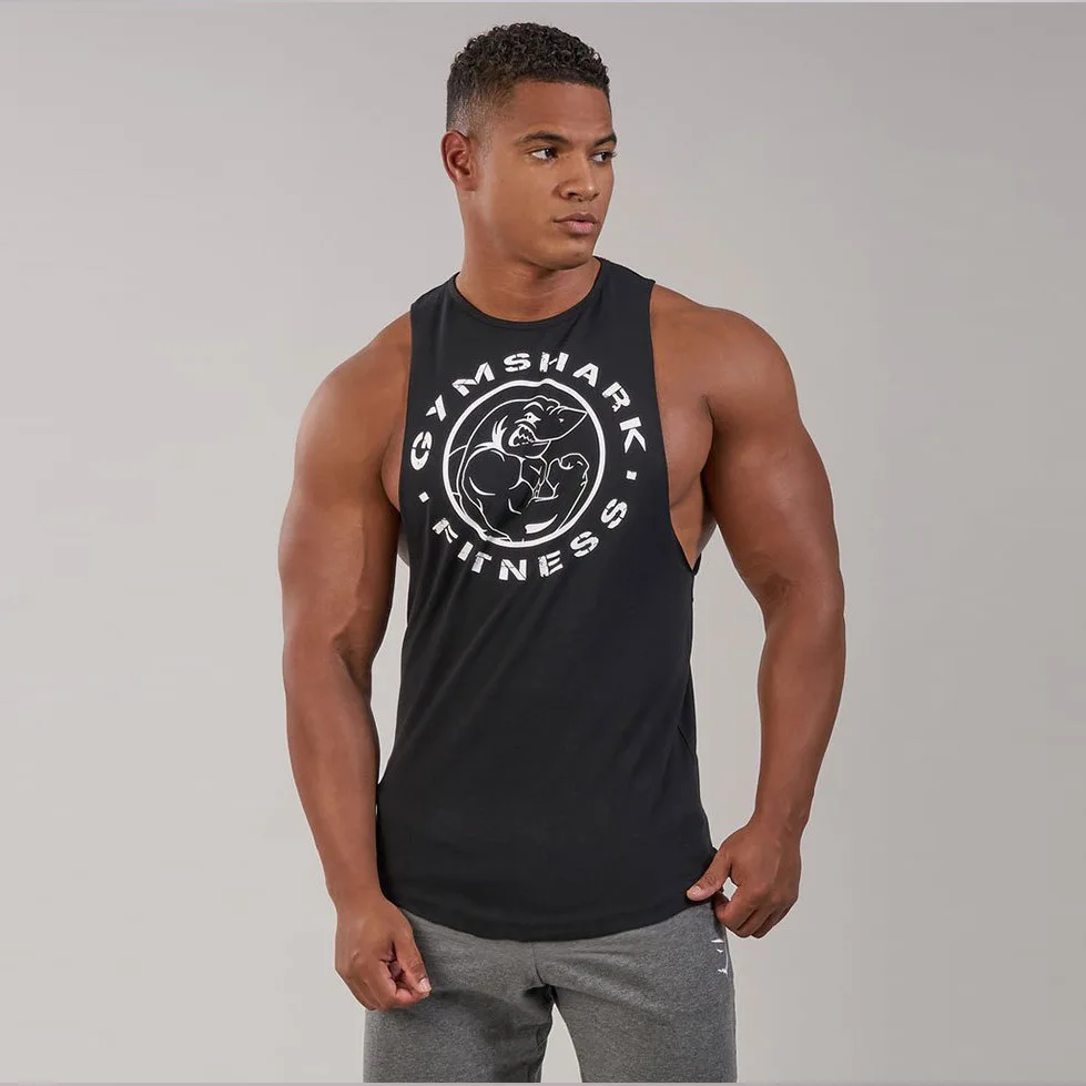 

Muscle Men's Compression Vest Sports Gym Fitness Vest Training Quick Dry Breathable Sleeveless I-Shaped Vest Workout Tank Top