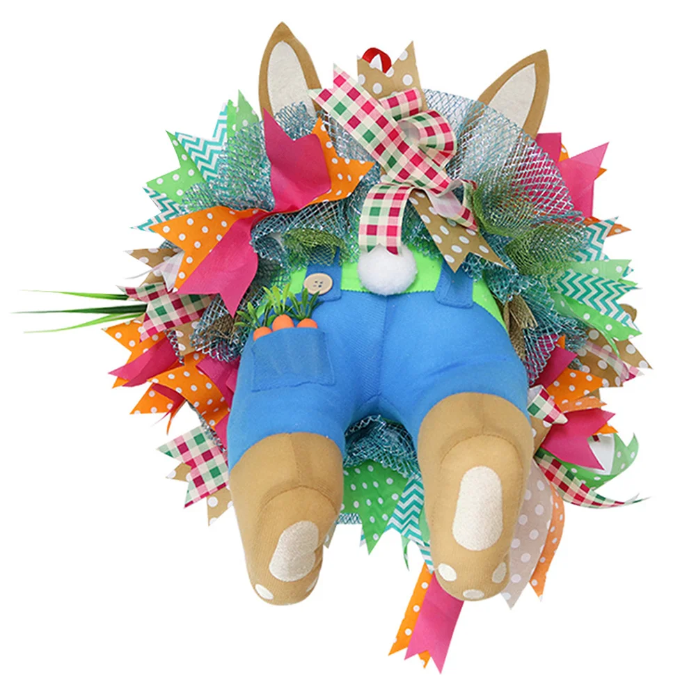 

Easter Wreath With Bunny Easter Wreath With Bunny Easter Bbunny Artificial Garland Creative Easter Party Decor Door Festival