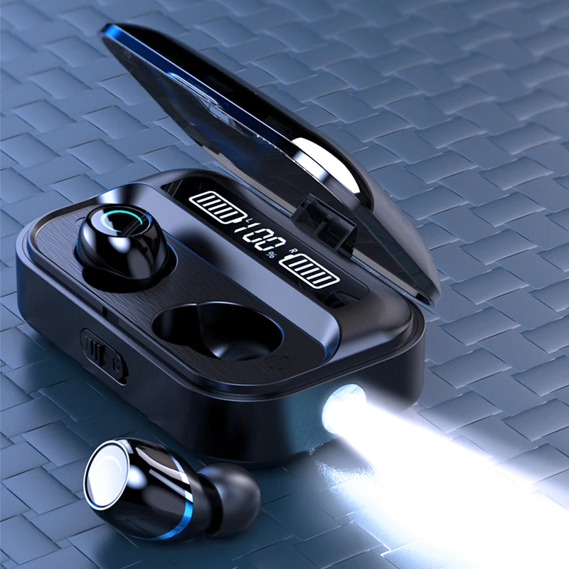 

Bluetooth 5.0 Game Earphones True Wireless Earbuds 9D Stereo Surround Sound Headset Touch In Ear LED TWS