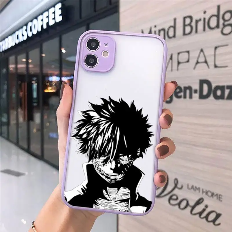 

dabi boku no hero academia manga Phone Cases matte transparent For iphone 7 8 11 12 plus mini x xs xr pro max cover
