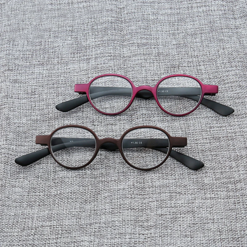 

Diopter +1.0 1.5 2.0 2.5 3.0 3.5 Portable Reading Glasses Fashion Round Frame Ultralight Comfortable Presbyopia Eyeglasses