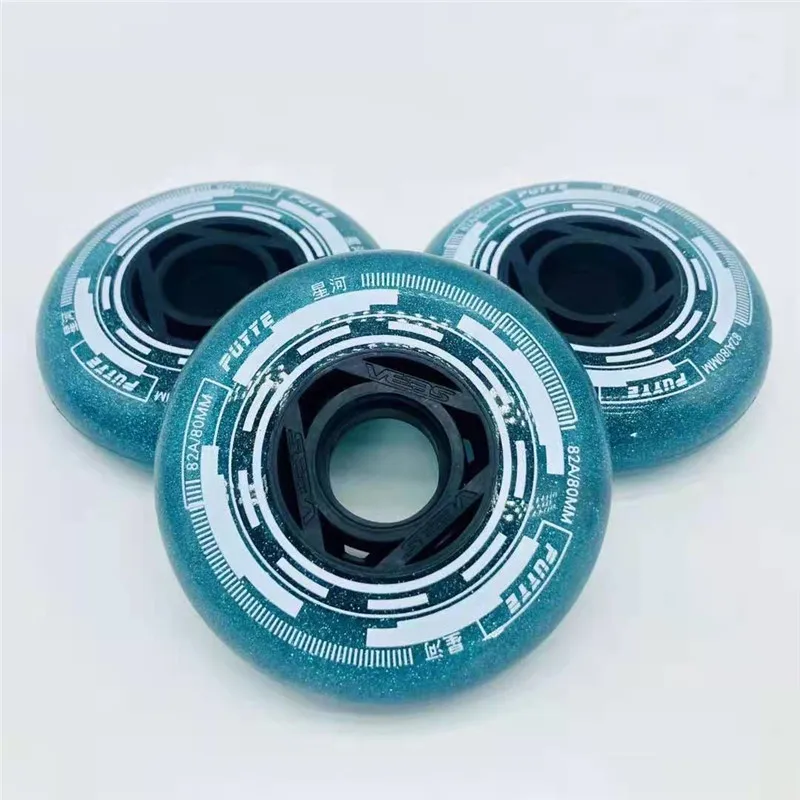 Фото PUYYE & SEBA Famous 82A Slalom Wheel Elasticity Прочные роликовые коньки FSK Rodas Мягкие гладкие коньки из искусственной кожи для детей и взрослых Роликовые 64 80 мм №5