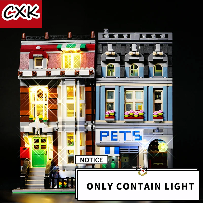 

Light Set For Pet shop Building Blocks Model Lamp Kit Compatible With LEGO 10218 Brand Toy (Only light included)