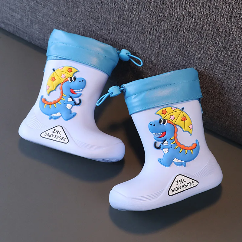 

2022 New Rain Boots Kids Boys Girls Rubber Boots Cute Cartoon Snow Boots For Children Waterproof Shoes Non-slip Baby Water Shoes
