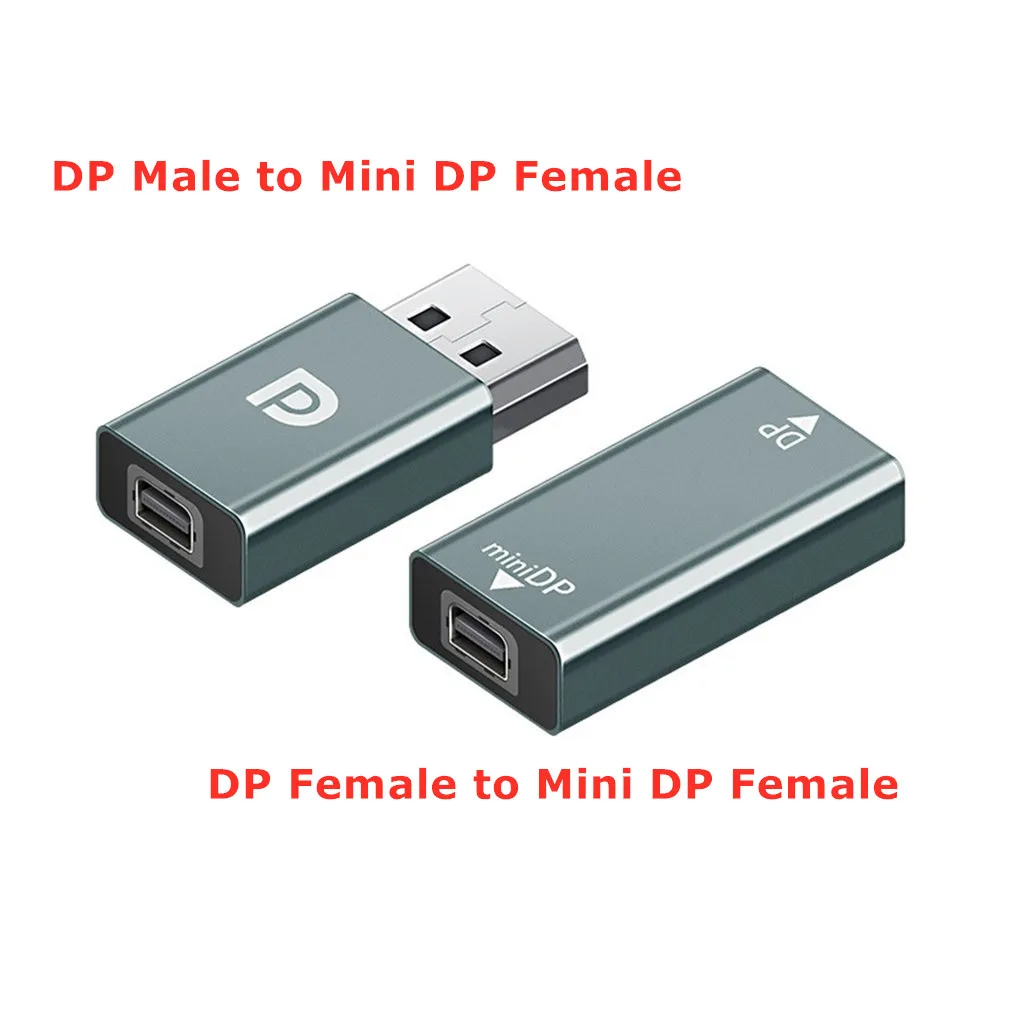 

Видеоконвертер DP папа-Мини DP мама/DP мама-Мини DP мама адаптер Поддержка 4K @ 60 Гц для ноутбука проектора компьютера