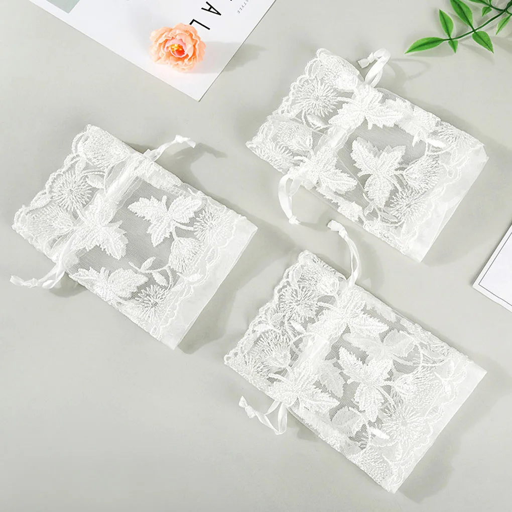 2019 милые кружевные кленовые мешочки с завязками сетчатый пакет карманы