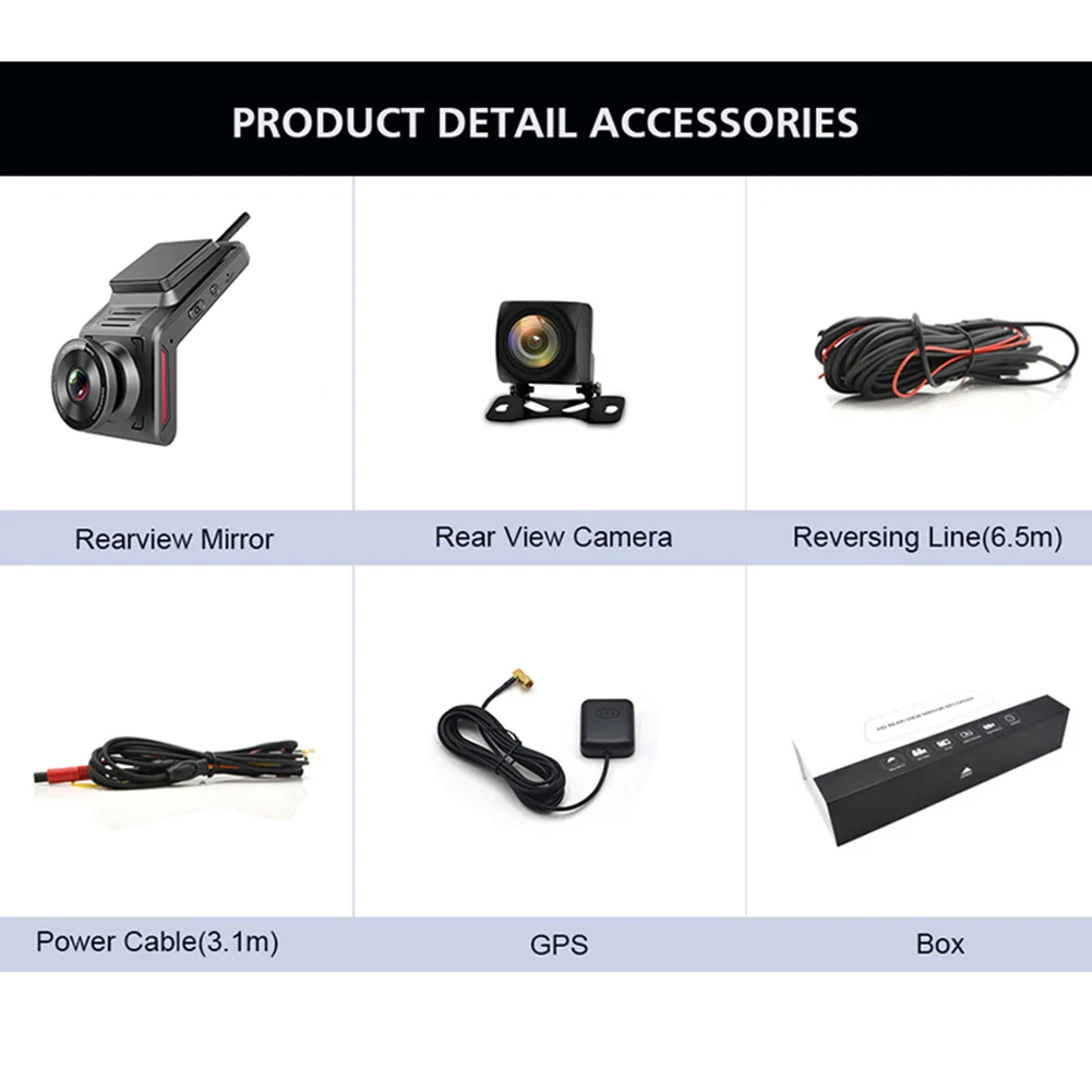 

Phisung K18 4G WiFi Car DVR Camera 2.0" FHD 1080P GPS Dashcam With Rearview Camera Dual Lens Video Recorder Registrator Dash Cam