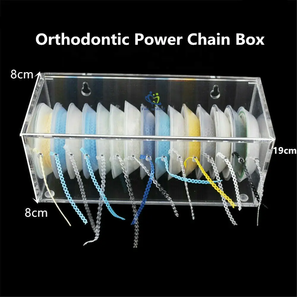 

1*Dental Orthodontic Power Chain Elastic Band Organizer Storage Box Case Holder