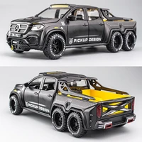128 benz x class 66 alloy car diecast with 6 wheels model toy vehicle high simulation metal car collection gifts toys for boys