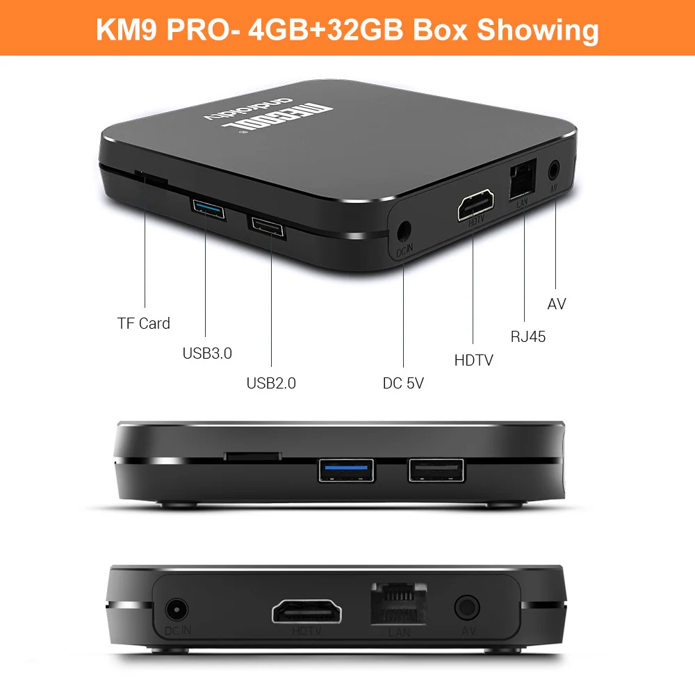 MECOOL KM9 PRO Android 9 0 4G 32G ТВ приставка Amlogic S905X2 4K 2 4G/5G двойной Wifi BT4.1 USB3.0 OTA обновленная