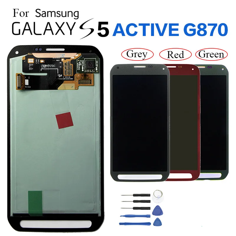 Сменный ЖК дисплей для Samsung S5 Active G870 экран SM G870A G870W модуль дисплея Burn in Shadow|Экраны