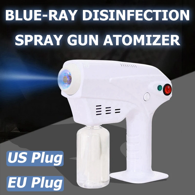 

1200 Вт распылительная дезинфекция синий светильник нано-паровой распылитель машинка для волос ультра тонкий аэрозольный водяной распылите...