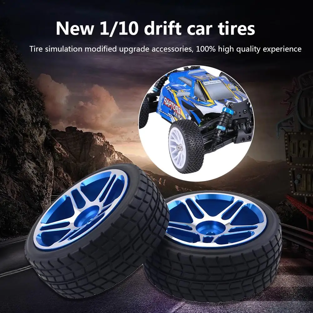 4 шт. колеса дистанционного управления обода и резиновые шины для 1/10 On Road Touring Drift