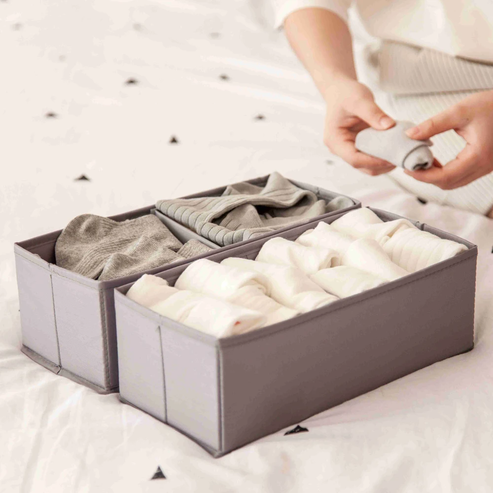 2 шт. Ткань Оксфорд комод Органайзер Ящик Носки Галстуки шляпы полотенца корзина