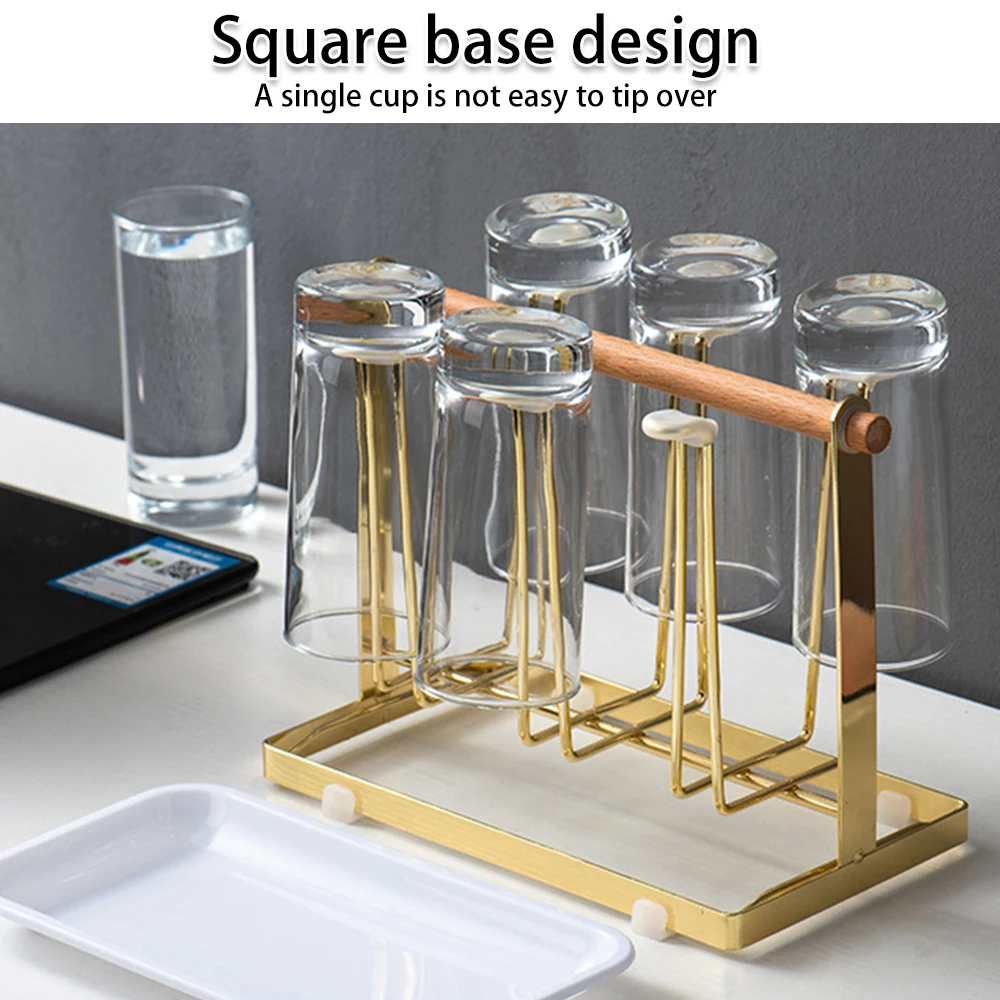 

Drain Cup Holder Household Cup Holder Iron Art Drain Portable Cup Holder Kitchen Storage Cabinet Storage Space-saving