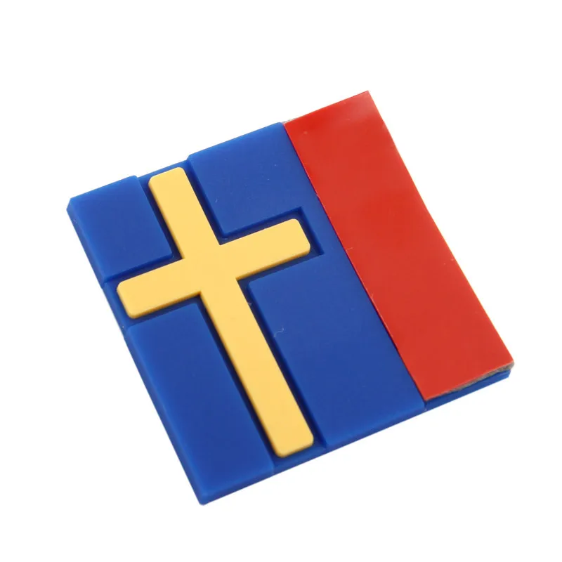

1PC 27x27mm Swedish Flag Car Trunk Body Emblem Decal Sticker Fit For Volvo XC40 Saab Scania Sweden