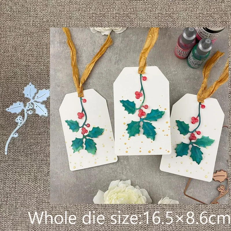 

New Design Craft Metal stencil mold Cutting Die berries leaf decoration scrapbook die cuts Album Paper Card Craft Embossing