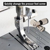 12 pcs flat presser foot easy change screw clamp spring easy holder sewing tools universal accessories sewing machine tools