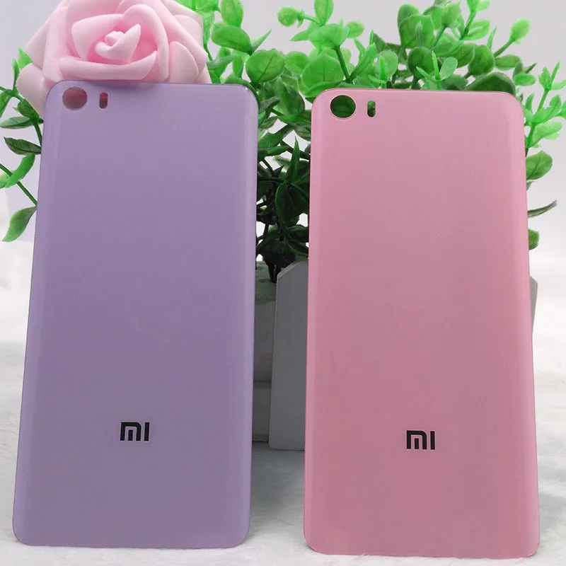 3D стеклянный чехол на заднюю крышку для XIAOMI phone MI5 задняя дверь Замена батарейного отсека клейкая наклейка 5,15 дюймов 4 цвета