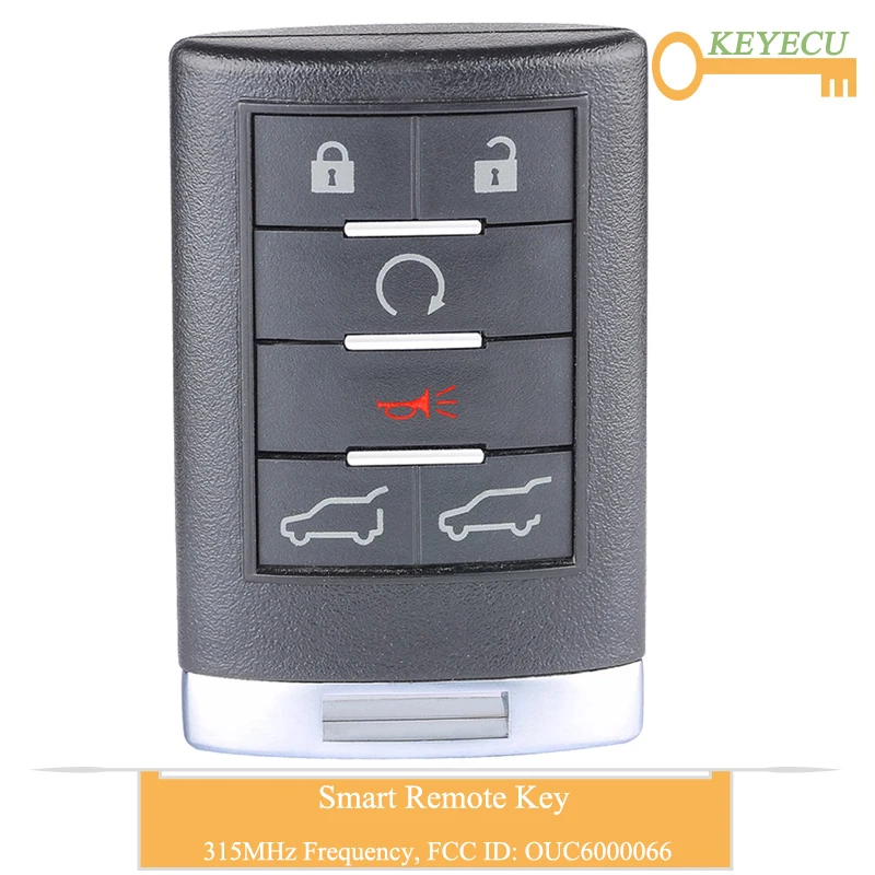 KEYECU смарт карта дистанционного управления автомобильный ключ для Cadillac Escalade ESV EXT