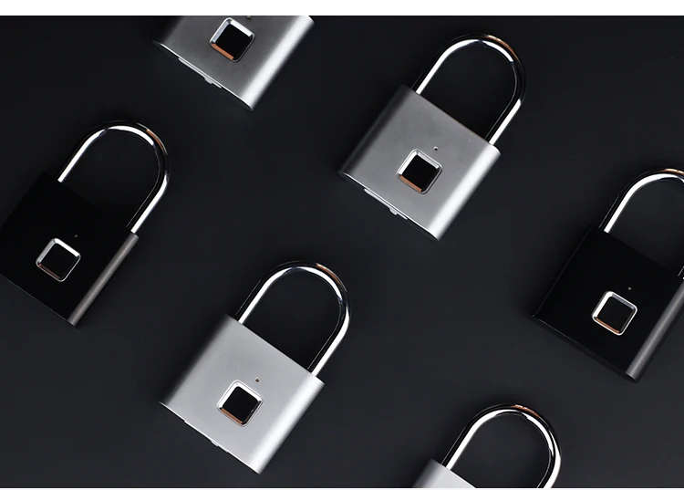 Xiaomi умный электронный замок с отпечатком пальца USB Перезаряжаемый дверной замок без ключа цинковый сплав металлический багажный отсек замок