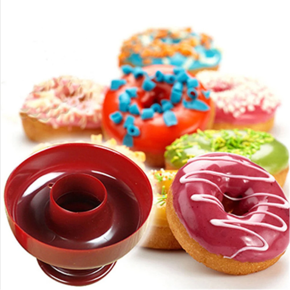 

Bakery Decorating Cake Tool Home Food-Grade Plastic Cake Maker Mold Desserts Cutter DIY Donut Mold Fondant Doughnut Cutter
