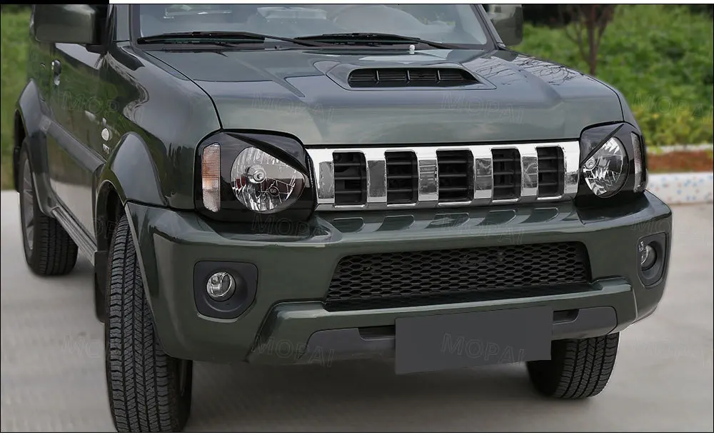 MOPAI колпак лампы для Suzuki jimny ABS черный Автомобильный передний головной светильник лампа крышка для Suzuki jimny 2007+ автомобильные аксессуары Стайлинг