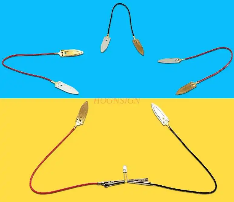 

physical experiment equipment for Copper-zinc sheet fruit battery experimental material experimental device led lamp electrode