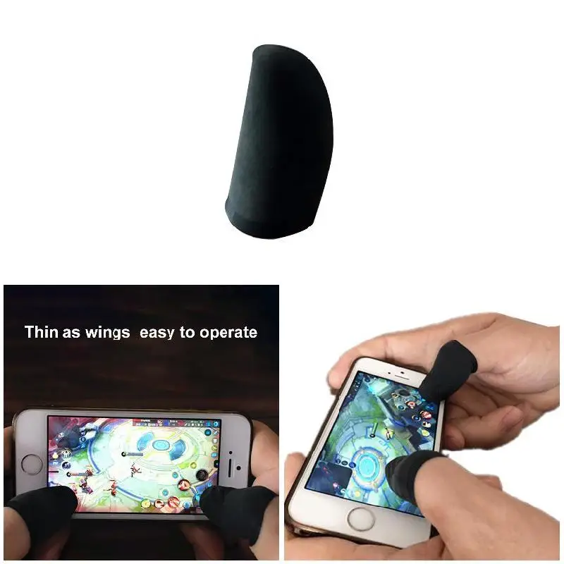 10 шт Мобильный палец рукав сенсорный экран игровой контроллер Sweatproof перчатки для