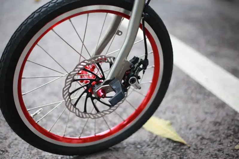 Титановая передняя вилка для велосипеда Brompton нормальная 74 мм ширина и дисковый разрыв 100 мм ширина