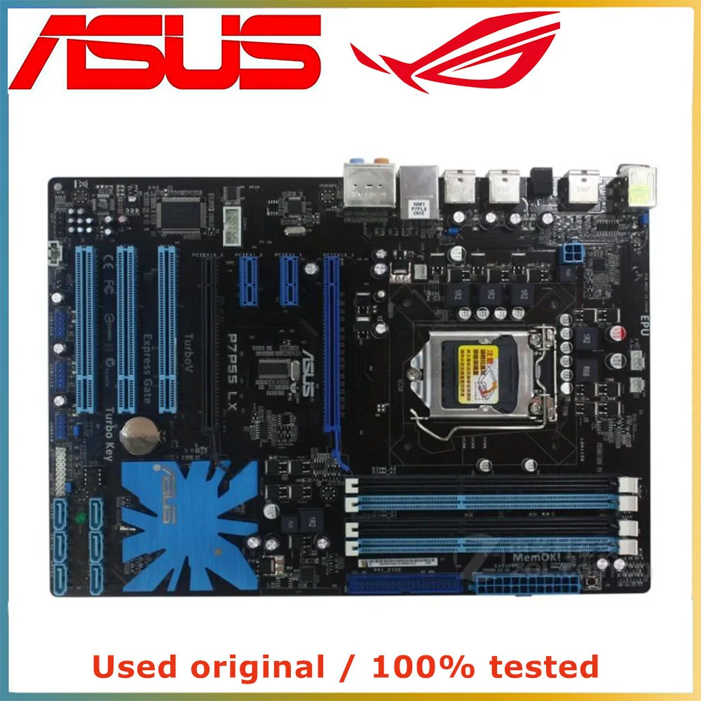 Для процессора Intel P55 LGA 1156 для ASUS P7P55 LX материнская плата компьютерная розетка LGA1156