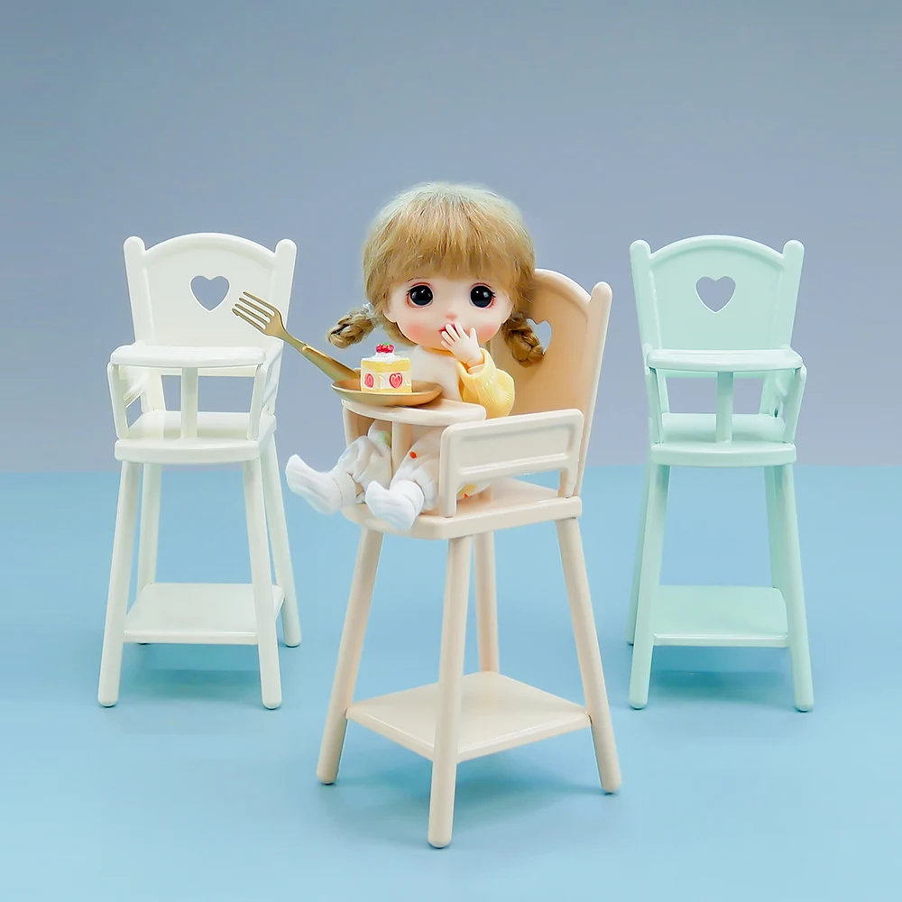 Украшение для кукольной мебели Aizulhomey, 1/12 металлический детский стул, Blythe OB11 ГСК, Lol, аксессуары для мини кукольного домика, игрушечный домик, ...