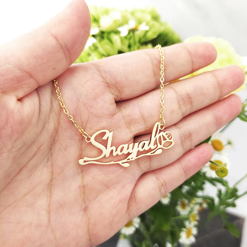 DODOAI ожерелье с именем на заказ из нержавеющей стали подвеска в виде бабочки