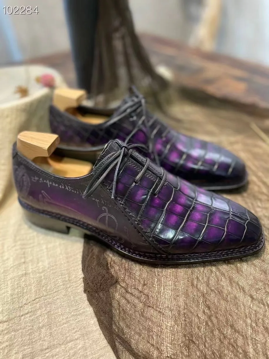 Рисунок 5 - Мужские свадебные туфли Sipriks из крокодиловой кожи