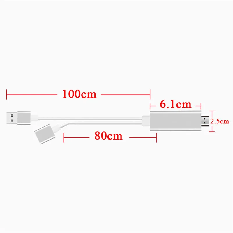 HDMI адаптер 1080P MHL Type C Micro Lightning USB в Кабель Full HD ТВ конвертер для iphone Samsung