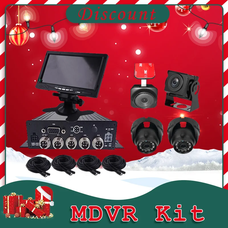 HD Автомобильный dvr 720p 1080p 4 камеры 4ch автомобильный мобильный MDVR наборы для
