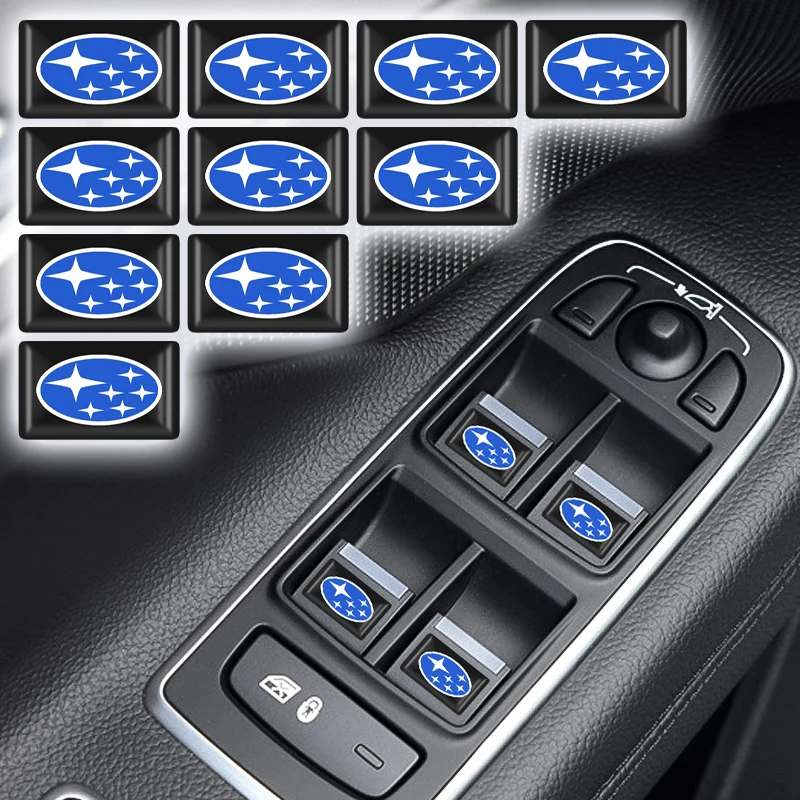 Автомобильная 3D наклейка на руль 10 шт. эмблема украшение для Subaru WRX Impreza Forester Tribeca XV