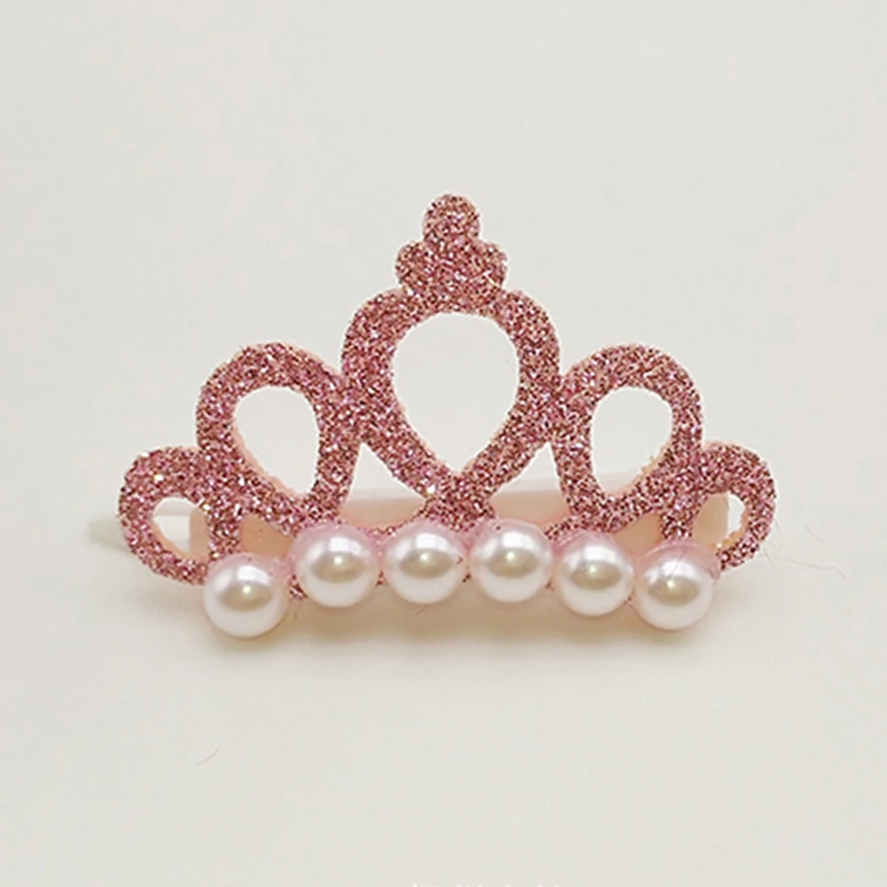 Маленькие собаки с искусственным жемчугом Форма заколки бантики для волос